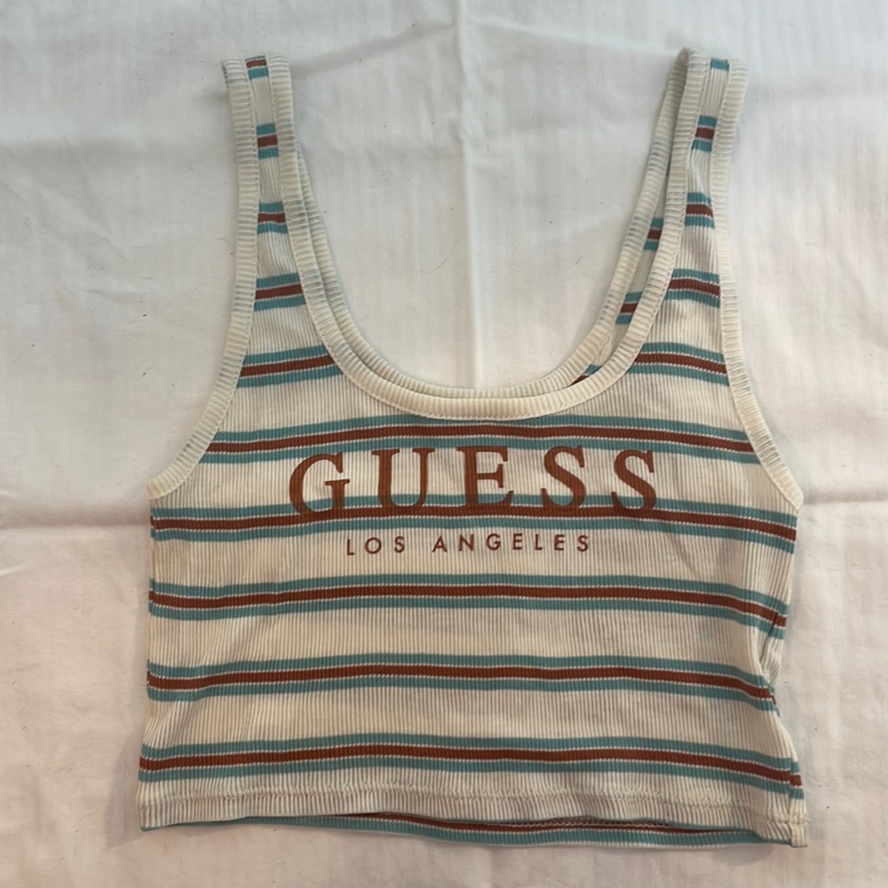 Guess cropped tank top size XS